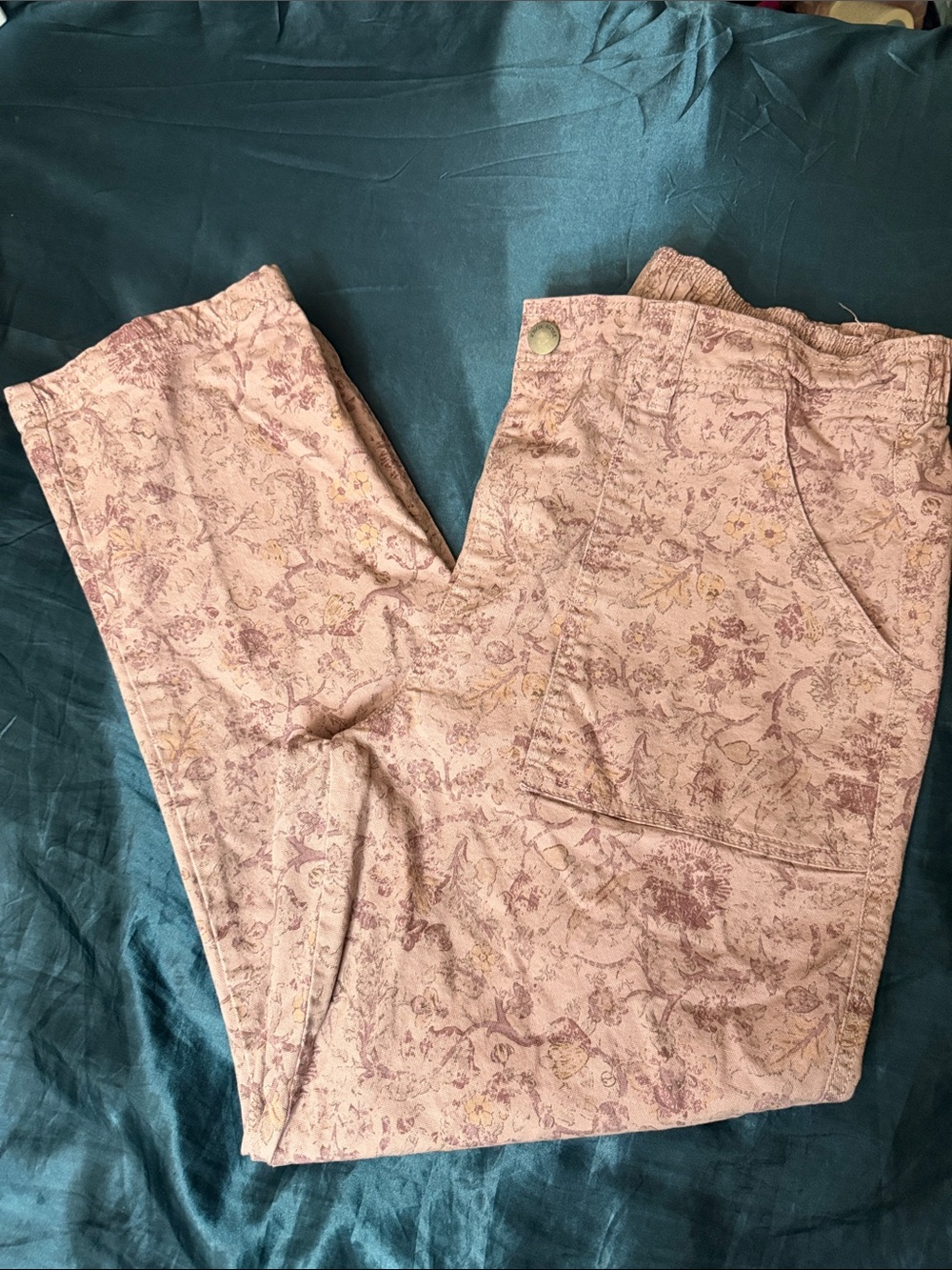 Knox Rose Pink Floral Straight Leg Pants